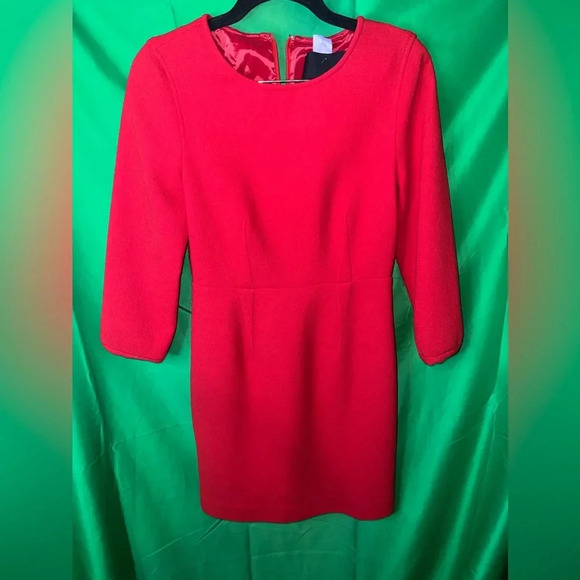 Red J. Crew Collection Cocktail Dress size 2 - Picture 3 of 7